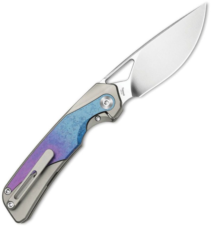 Kizer Cutlery Topsail | Crystal Titanium | S45VN 