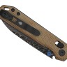 Kizer Begleiter 2.9 | Damascus | Brown Norplex UltreX Micarta