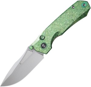 Cuchillo plegable | Navajas REMETTE Rhino | Titanium Green | M390