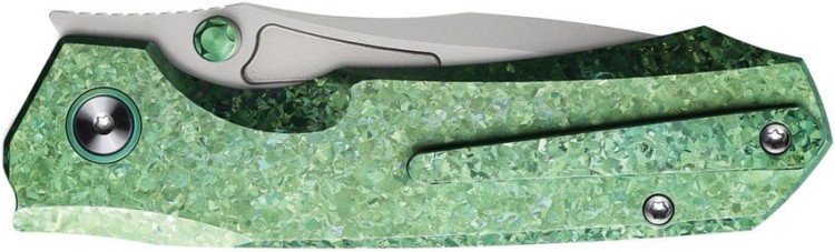 Cuchillo Cuchillo plegable | Navajas REMETTE Rhino | Titanium Green | M390