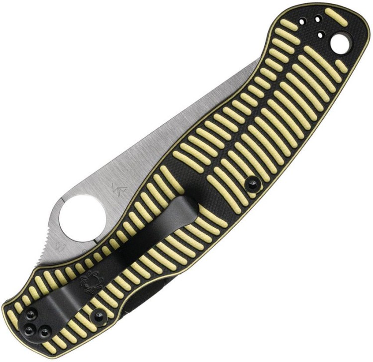 Taschenmesser Spyderco Military 2 Salt MagnaCut Yellow & Black G10