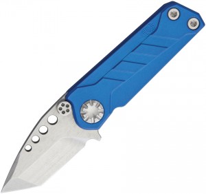 EOS Prawn Folder Blue Tanto folding knife
