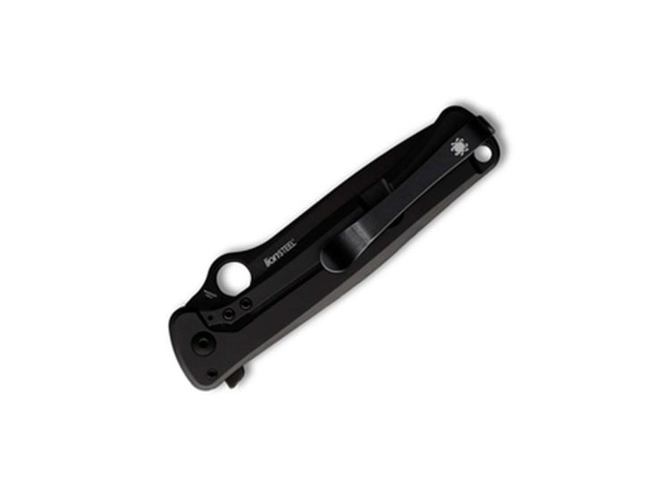 Taschenmesser Spyderco Slym | Black Titanium | M390 Black