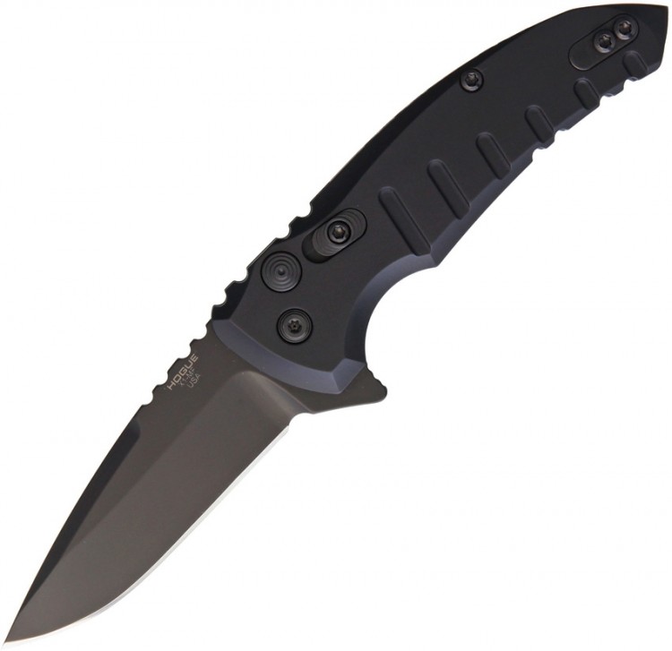 Складной нож Hogue X1 Microflip Button Lock folding knife