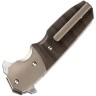Складной нож Bestech Knives Jason Clark Freefall S35VN Orange/Black Carbon Fiber Handles with Bronze Titanium Bolsters