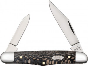 Case Cutlery Black Sycamore Wood Smooth Half Whittler pocket knife 25571
