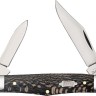 Cuchillo Case Cutlery Black Sycamore Wood Smooth Half Whittler pocket knife 25571