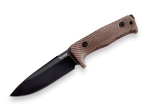 LionSteel T5 | Micarta Natural | Black Blade