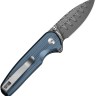 Cuchillo Cuchillo plegable | Navajas CIVIVI Mini Shakan Blue | Damascus Cuchillo Cuchillo plegable | Navajas CIVIVI Mini Shakan Blue | Damascus