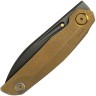 Складной нож Reate Knives VK Anub | Bronze | Elmax Складной нож Reate Knives VK Anub | Bronze | Elmax