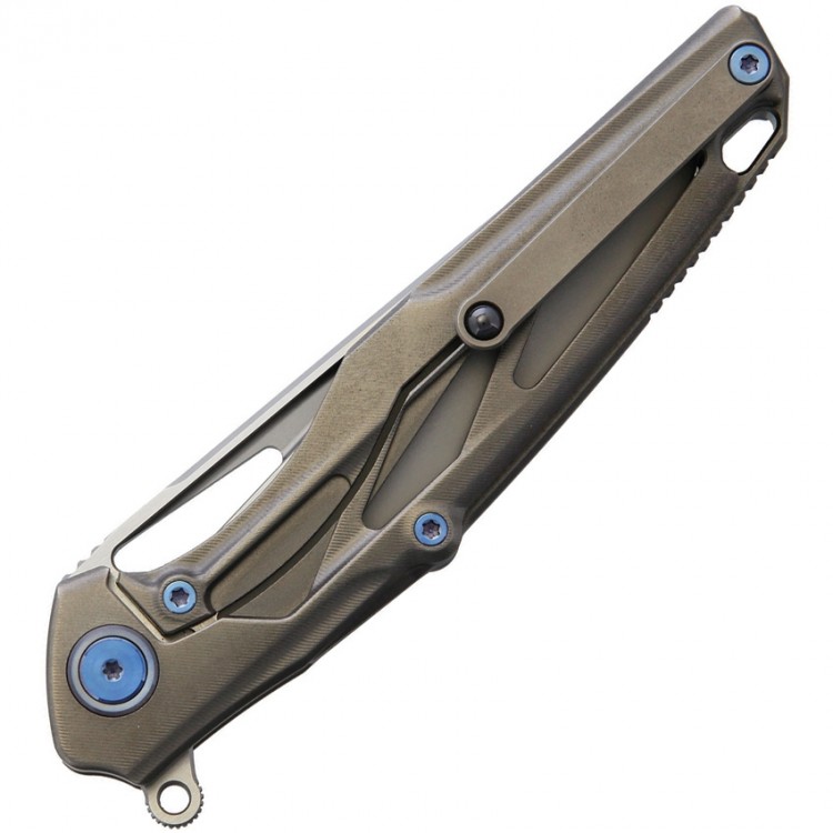 Rike Knives Knight Framelock folding knife Gray