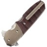 Складной нож Bestech Knives Jason Clark Freefall Flipper Knife S35VN Red/Black Carbon Fiber Handles with Bronze Titanium Bolsters