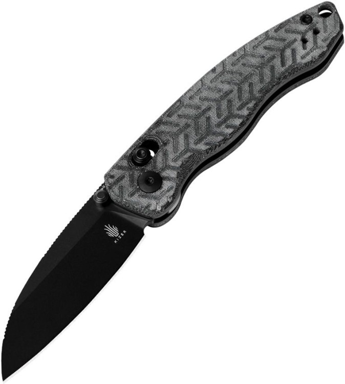 Kizer Cutlery Exist | Clutch Lock Black | Micarta