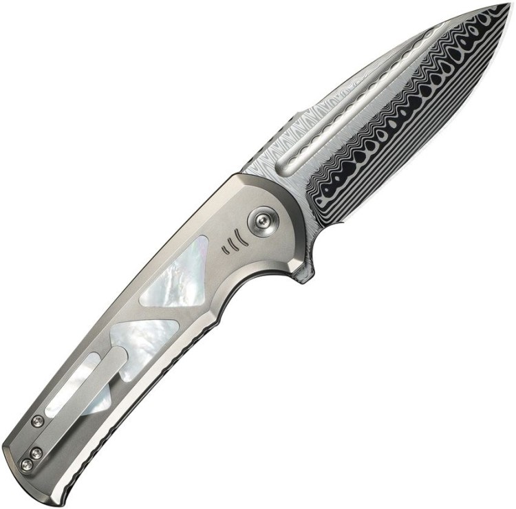 Taschenmesser We Knife Sylox Damascus Taschenmesser We Knife Sylox Damascus