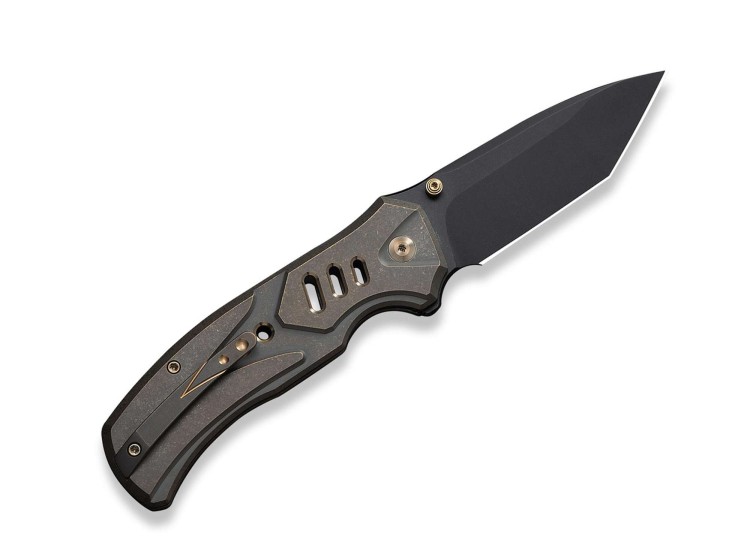 Складной нож WE Knife Zentron M390 | Bronze Titanium Black Stonewash