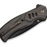 Taschenmesser WE Knife Zentron M390 | Bronze Titanium Black Stonewash