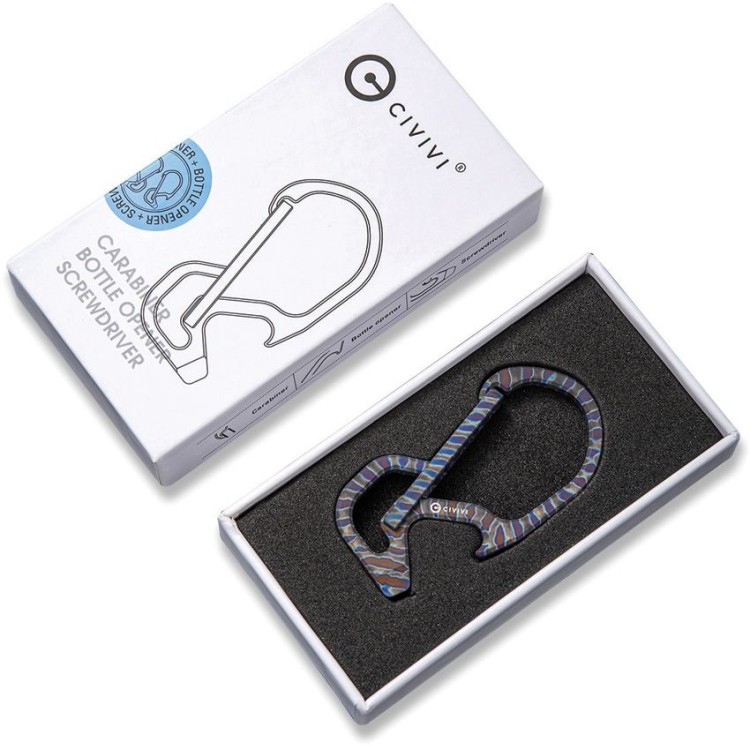 Karabiner CIVIVI Click Carabiner Flame | Titanium