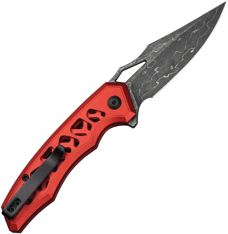 CIVIVI Anaaki | Red | Damascus