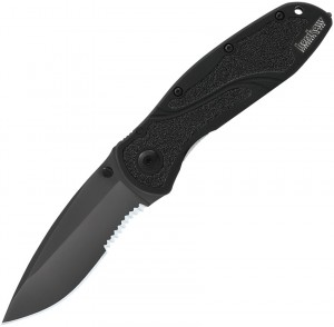 Kershaw Blur Linerlock A/O Black folding knife combo edge 1670BLKST