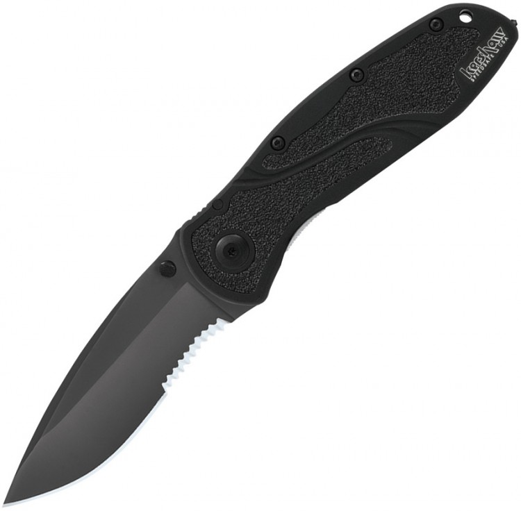 Складной нож Kershaw Blur Linerlock A/O Black combo edge 1670BLKST