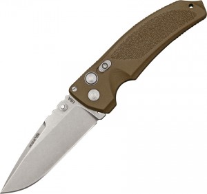 Складной нож Hogue EX-03 Button Lock folding knife Drop Point Matte Brown