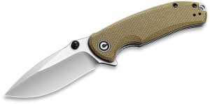 CIVIVI Pintail S35VN folding knife Satin Olive Micarta C2020B