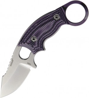 Hogue Ex-F03 Fixed Blade Clip Purple karambit knife
