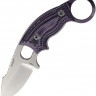 Cuchillo Hogue Ex-F03 Fixed Blade Clip Purple karambit knife