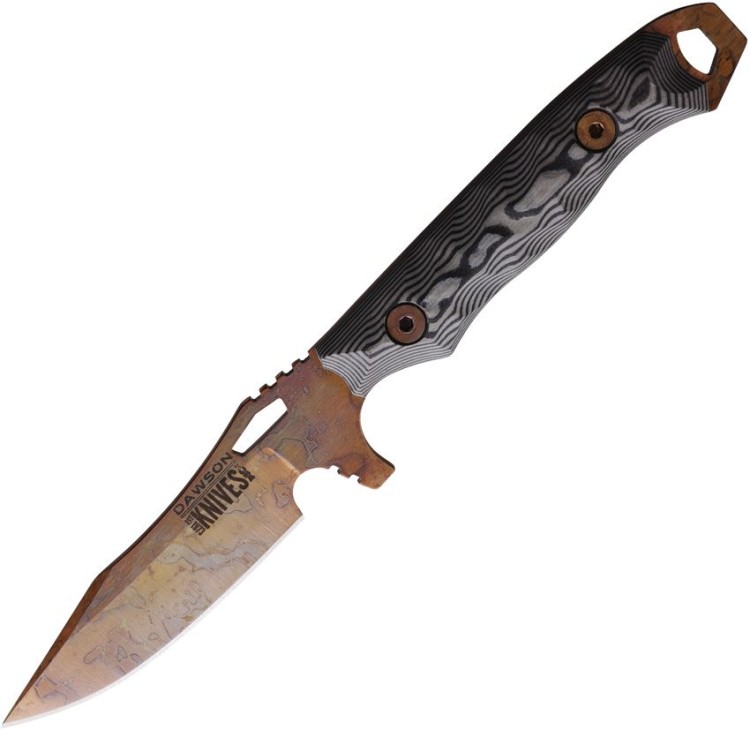 Cuchillo Cuchillo Dawson Knives Smuggler Fixed Blade Black