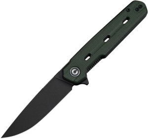 CIVIVI Navo | Nitro-V | Green Micarta Black Stonewashed