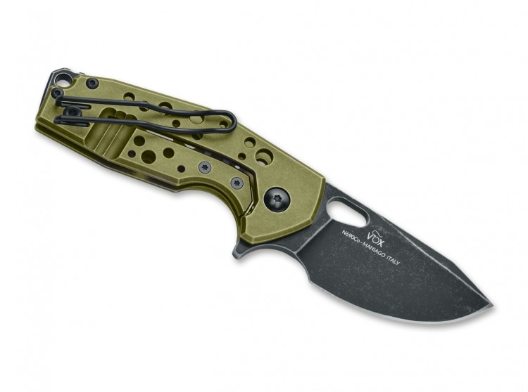 Cuchillo Cuchillo plegable Fox Suru Aluminum green FX-526ALG