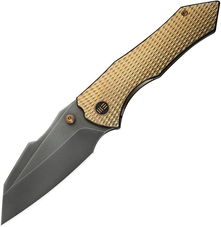 Taschenmesser We Knife High-Fin XL | Framelock Gold 