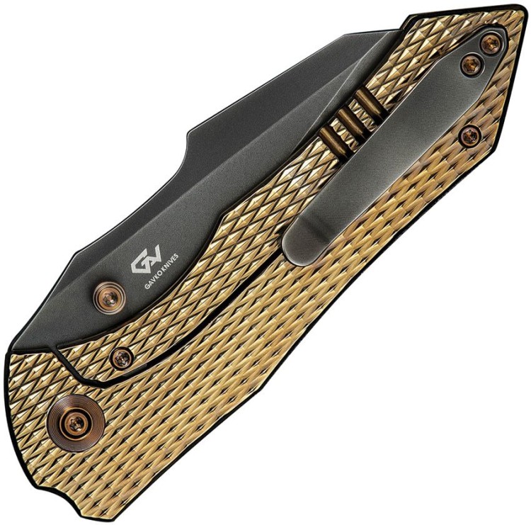 Taschenmesser We Knife High-Fin XL | Framelock Gold  Taschenmesser We Knife High-Fin XL | Framelock Gold