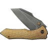 Taschenmesser We Knife High-Fin XL | Framelock Gold 