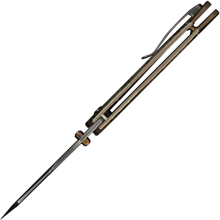 Taschenmesser We Knife High-Fin XL | Framelock Gold  Taschenmesser We Knife High-Fin XL | Framelock Gold